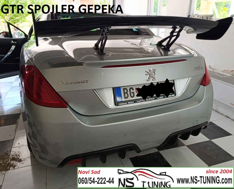gt spojler aluminijumski leteci gtr crni audi bmw vw pezo honda ugradnja novi sad ns tuning